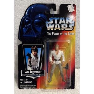Star Wars Luke Skywalker POTF Action Figure 1995 orange card New in box